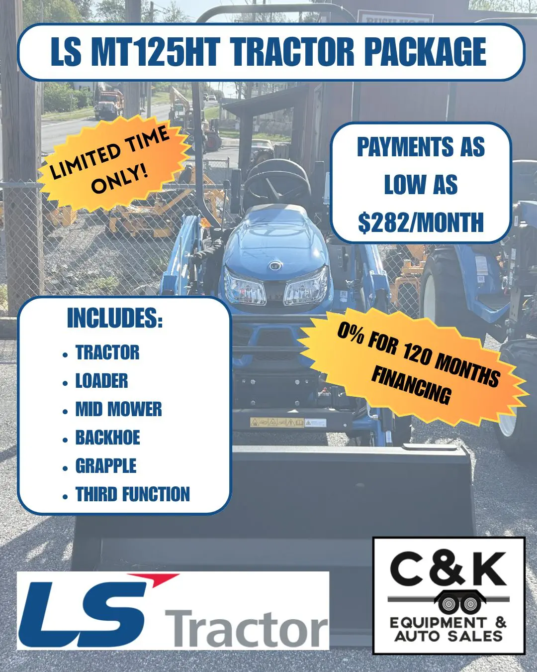 MT125HT TRACTOR PACKAGE